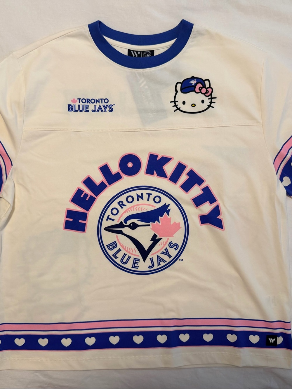 Hello Kitty x Toronto Blue Jays Official RARE Cream T-Shirt